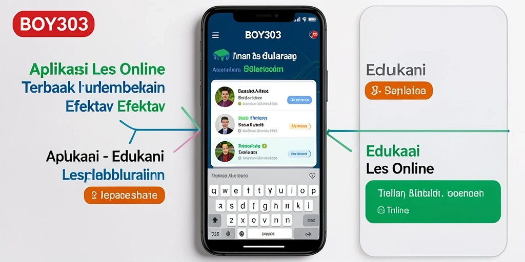 Tampilan antarmuka pengguna BOY303 untuk Les Online yang interaktif.