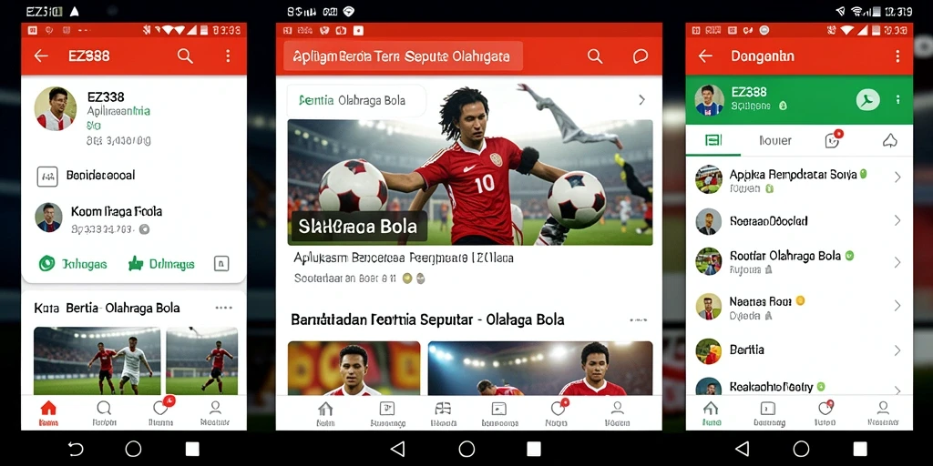 Antarmuka EZ338 yang menarik dan fungsional untuk berita Olahraga Bola.