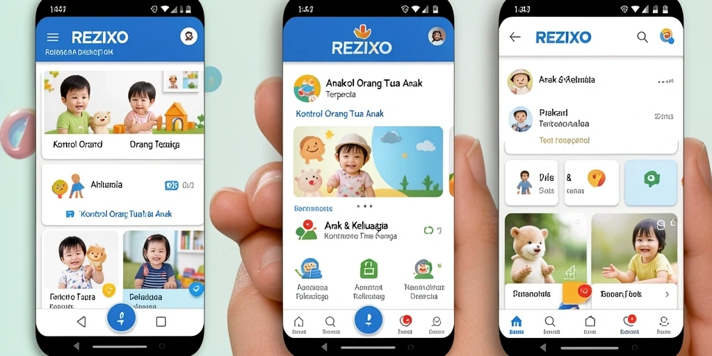 Antarmuka aplikasi REZIXO yang intuitif dan mudah digunakan.