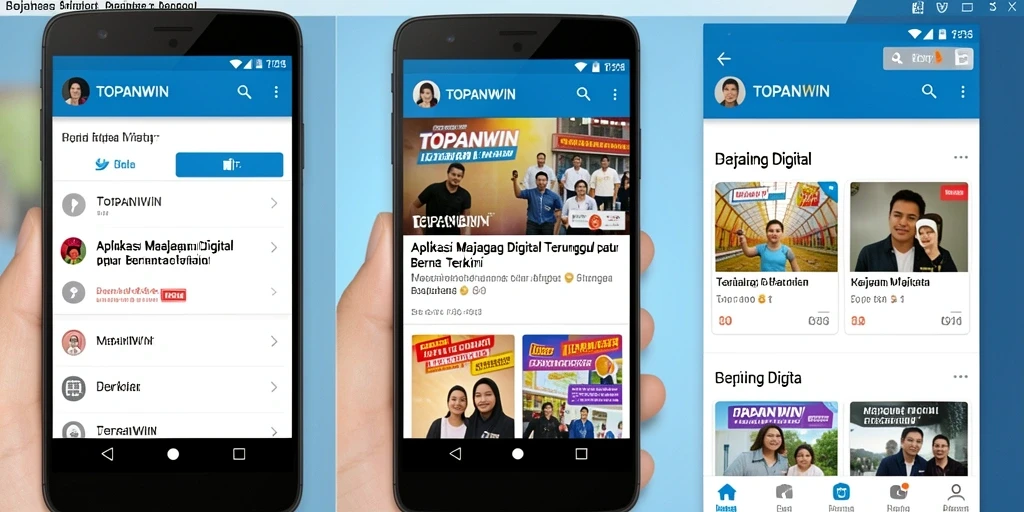Antarmuka utama TOPANWIN yang menarik dan fungsional.